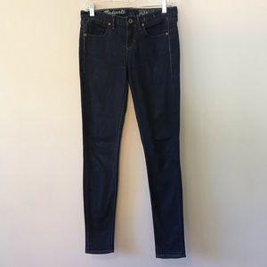 Madewell Skinny Skinny Dark Wash Denim Jeans